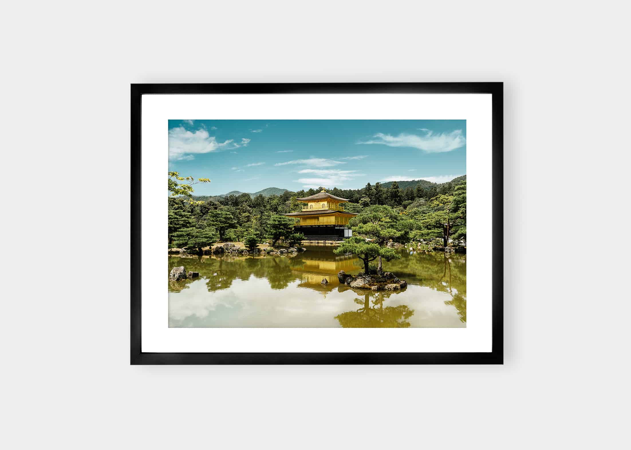 Kinkaku-Ji Tempel Kunst | Fotokunst printet på Fine Art kunstpapir